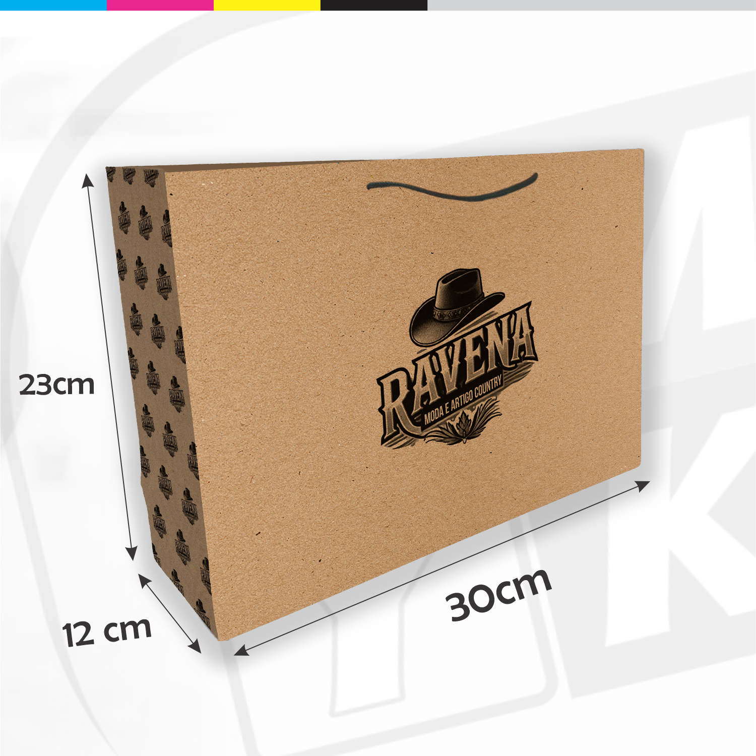 Sacola PM – Paisagem – 30x12x23 – Kraft